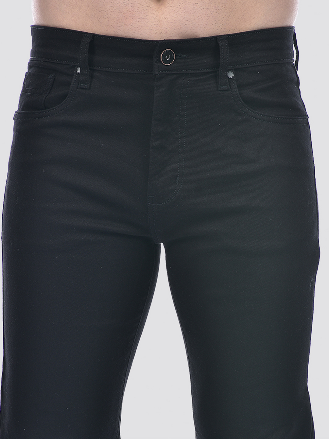 Numero Uno Men Solid Black Jeans